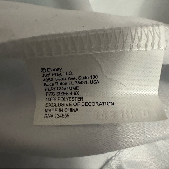 Disney White and Pink Kids Pajama Robe - Picture 3 of 5